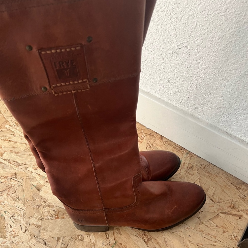 Frye brown leather boots